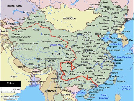 China map route