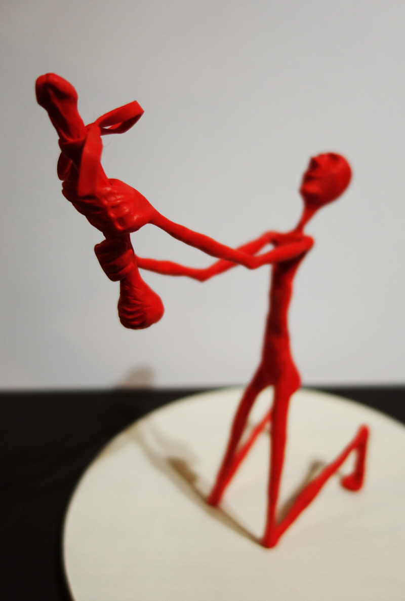 Linkshändiger Verehrer / Lefthanded votary