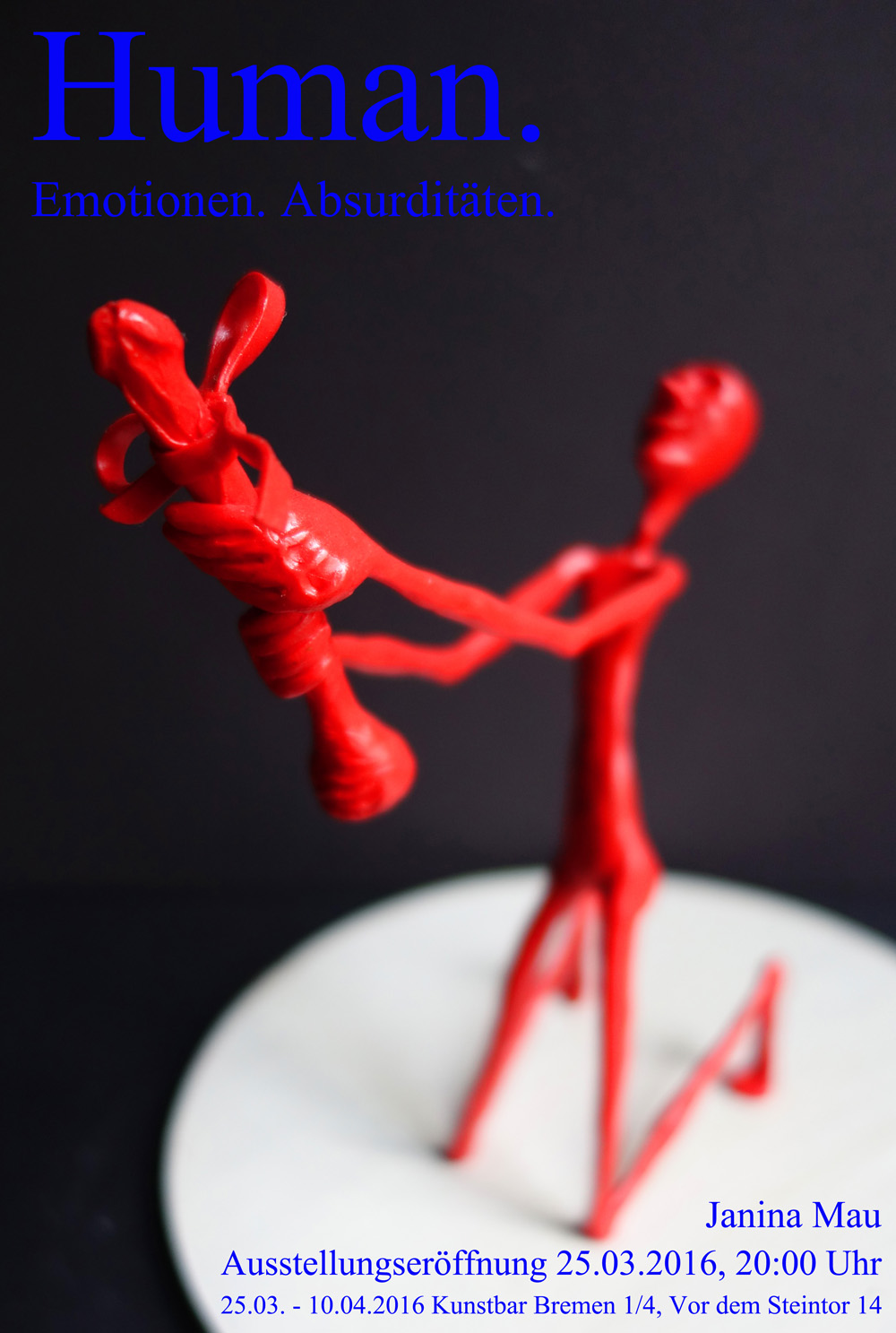 Ausstellung Human. Emotionen. Absurditäten. Janina Mau